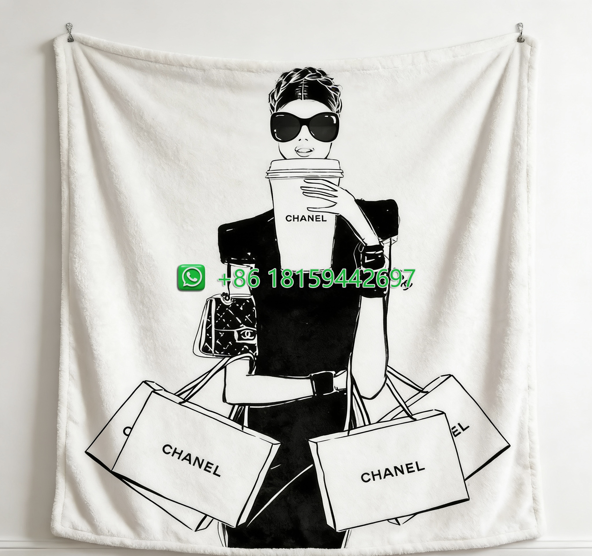 Chanel Throw Blankets